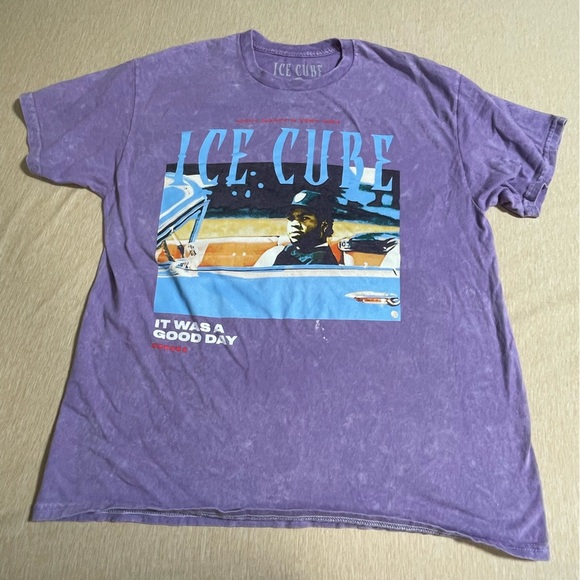 Ice Cube T-shirt Purple Size large It was a good day West Coast original - Picture 1 of 5
